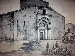 L'acquerello in bianco e nero (cm. 34 x 24), realizzato da Consalvo Carelli nel XIX secolo,  un disegno dal vero riproducente la chiesa di S. Maria di Propezzano.