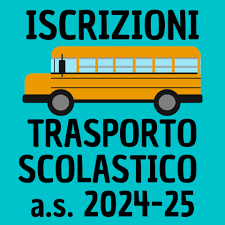 Immagine per la notizia 'AVVISO ISCRIZIONI TRASPORTO SCOLASTICO A.S. 2024/2025'