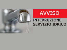 AVVISO INTERRUZIONE IDRICA